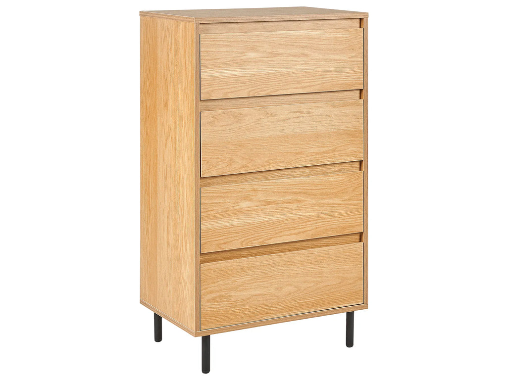 4 Drawer Chest NIKEA Light Brown