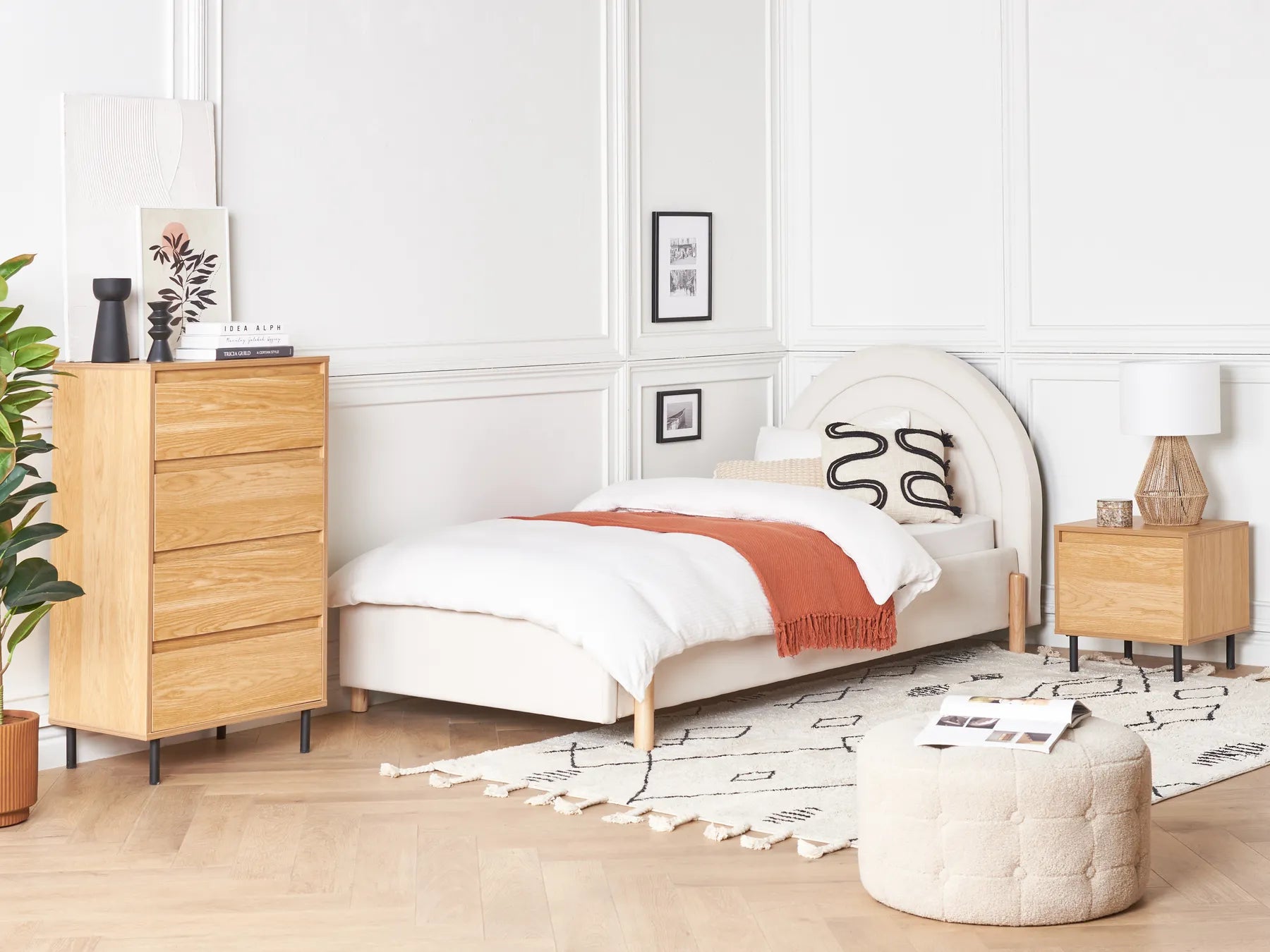 4 Drawer Chest NIKEA Light Brown