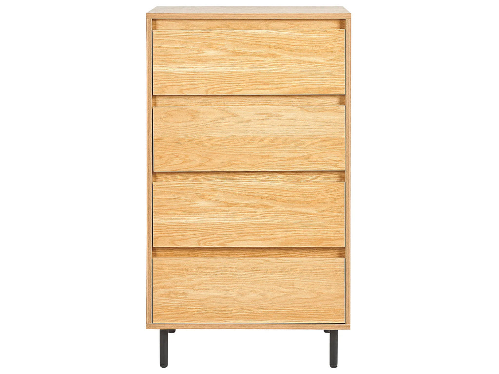 4 Drawer Chest NIKEA Light Brown