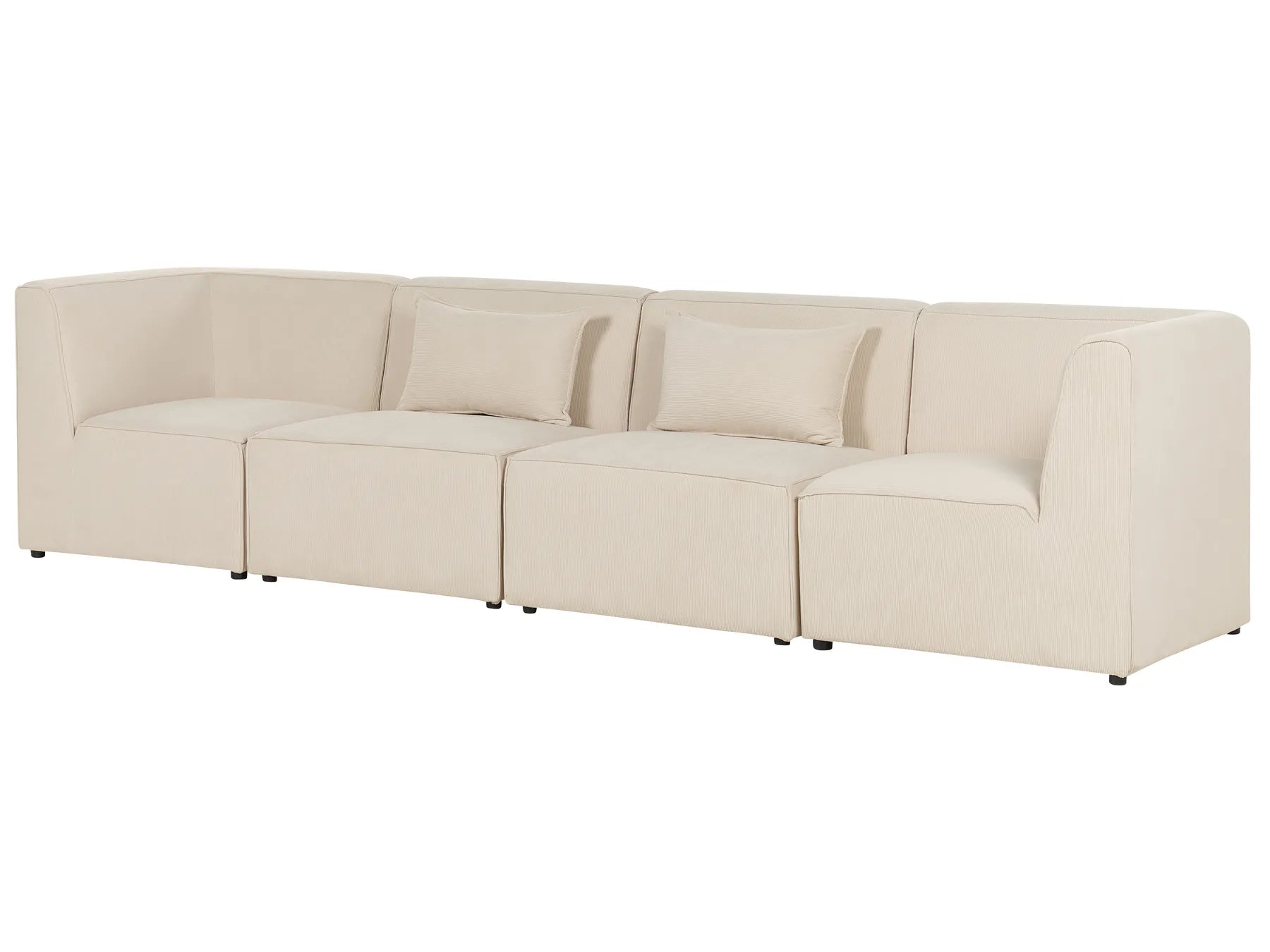 Modular Sofa 4 Seater LEMVIG Corduroy Light Beige