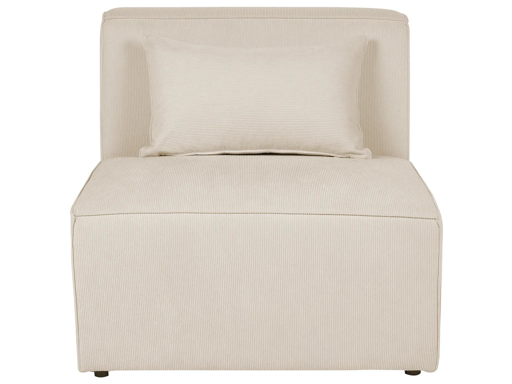 Modular Sofa 4 Seater LEMVIG Corduroy Light Beige