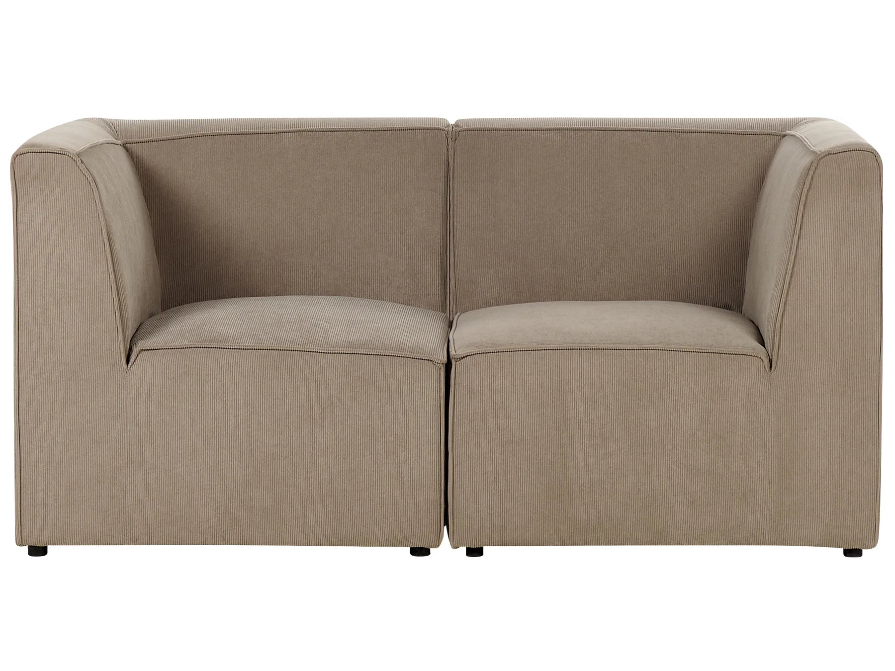 Modular Sofa 2 Seater LEMVIG Corduroy Taupe