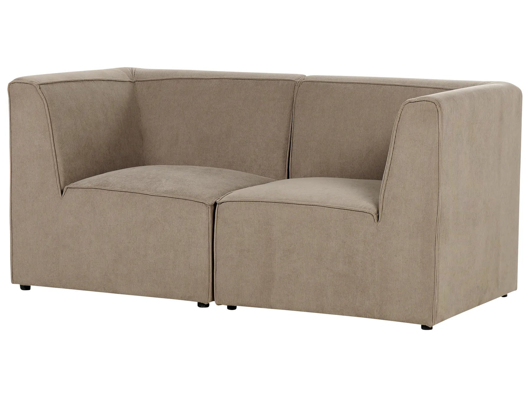 Modular Sofa 2 Seater LEMVIG Corduroy Taupe