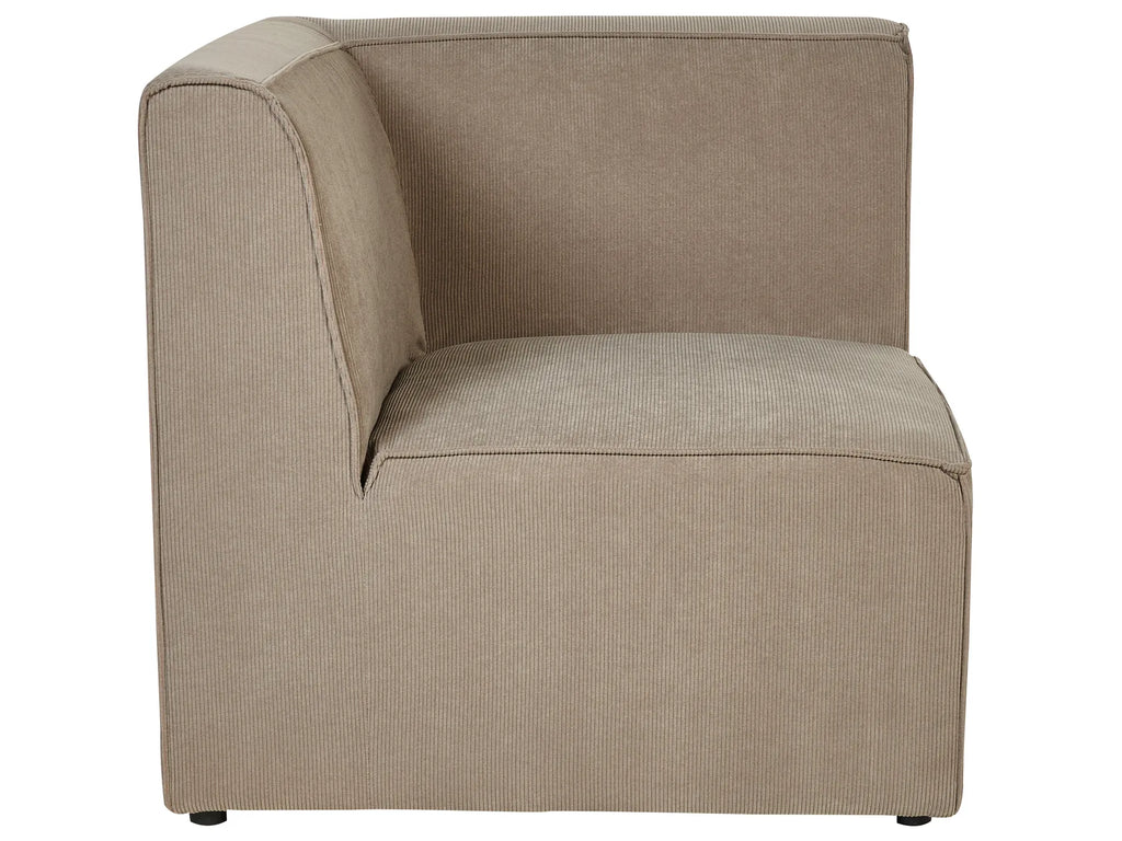 Modular Sofa 2 Seater LEMVIG Corduroy Taupe