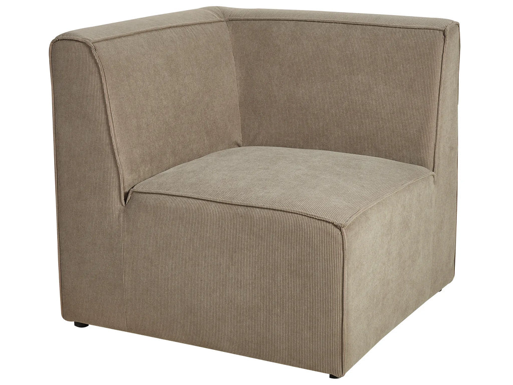 Modular Sofa 2 Seater LEMVIG Corduroy Taupe