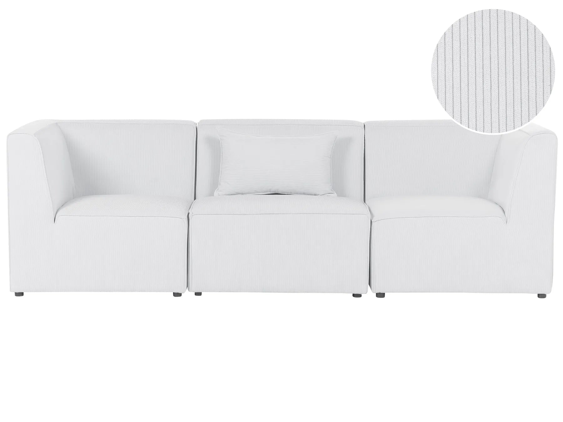 Modular Sofa 3 Seater LEMVIG Corduroy Off-White