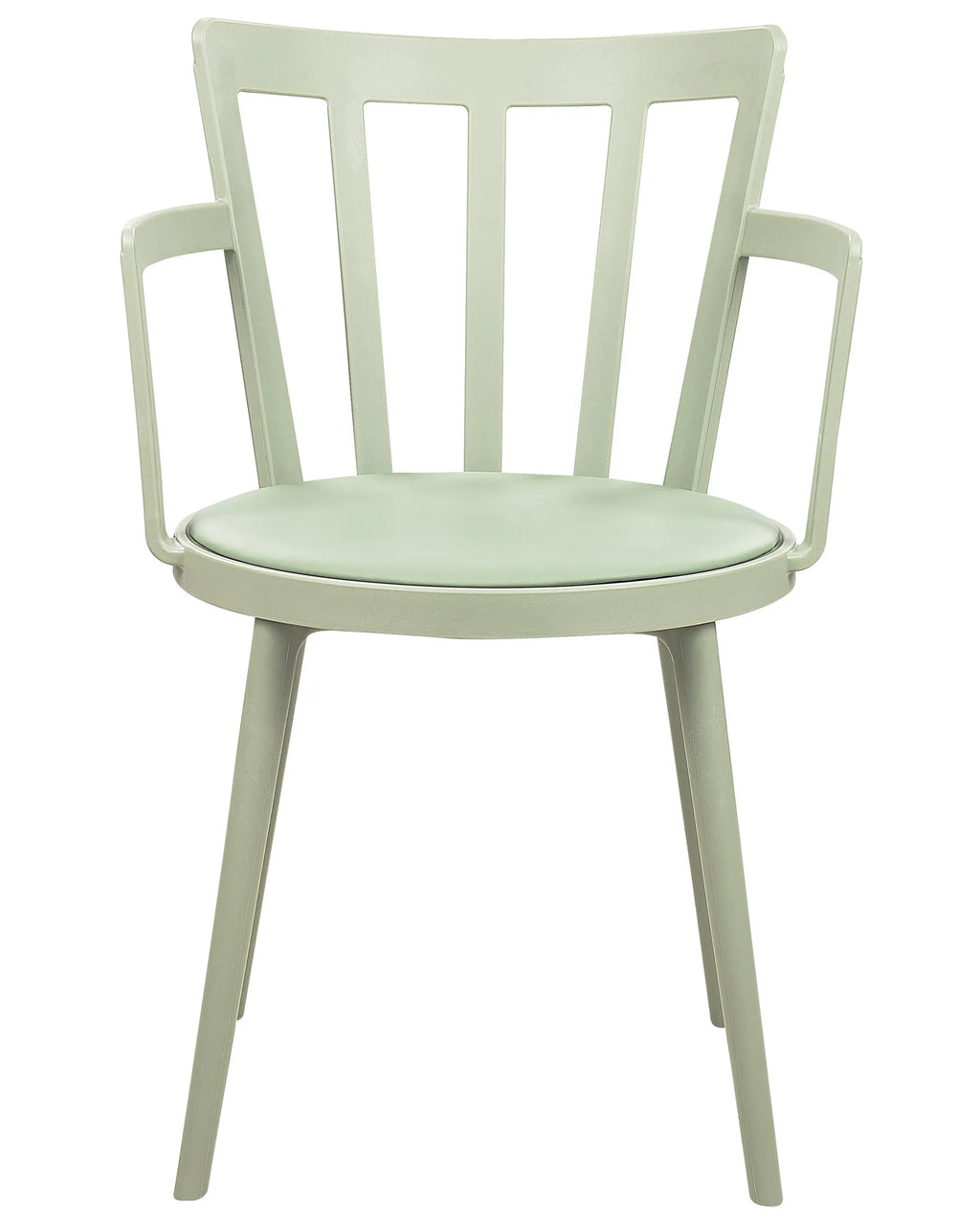 Set of 4 Dining Chairs Light Green