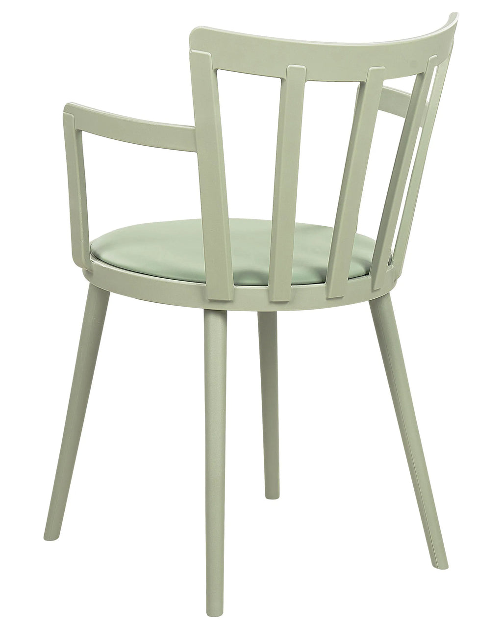 Set of 4 Dining Chairs Light Green