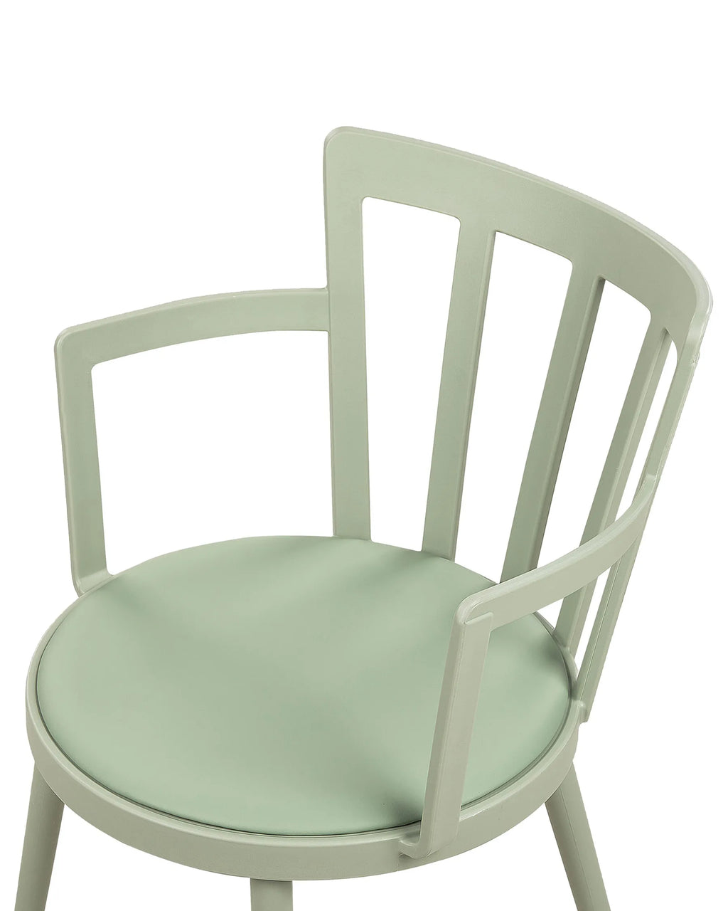 Set of 4 Dining Chairs Light Green