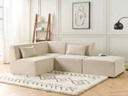 1-Seat Section LEMVIG Corduroy Light Beige