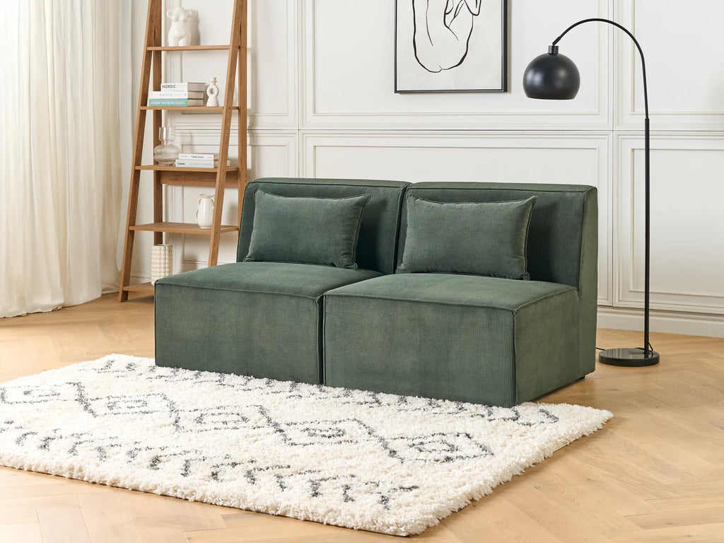 1-Seat Section LEMVIG Corduroy Dark Green