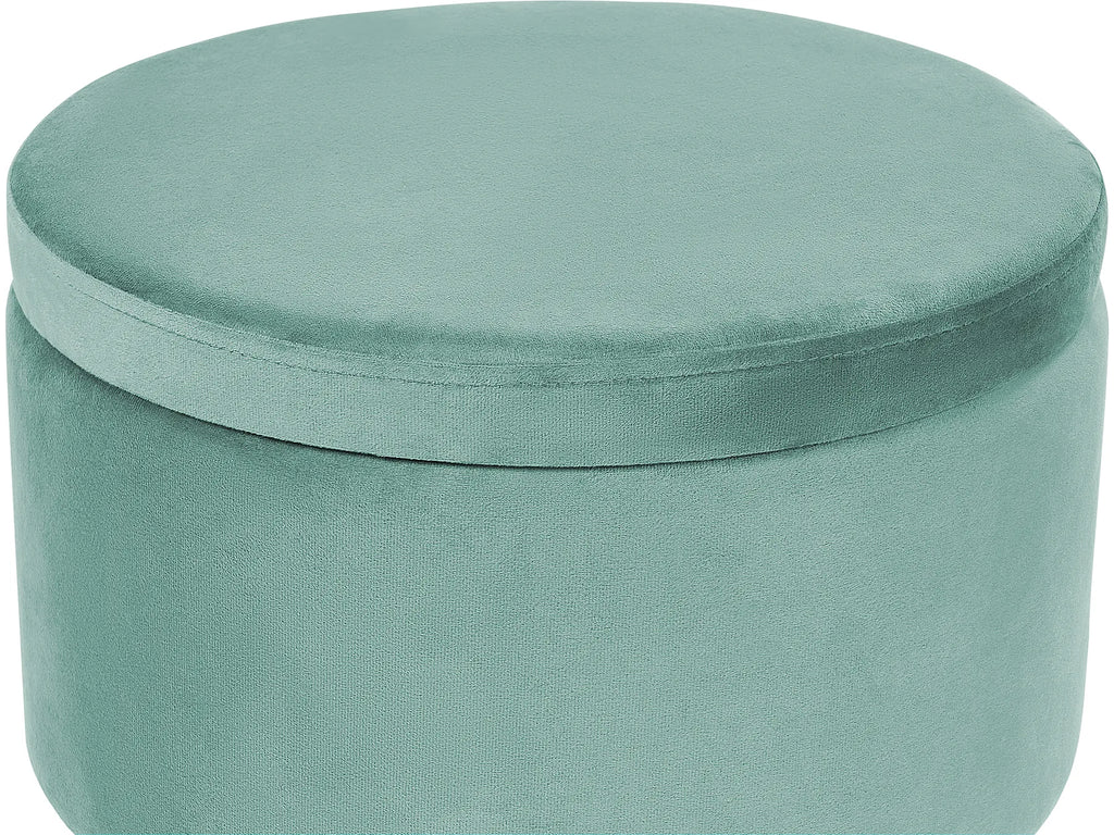 Storage Pouffe SILAS Velvet Mint Green