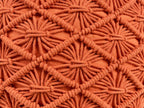 Pouffe Macramé BERKANE Cotton Orange