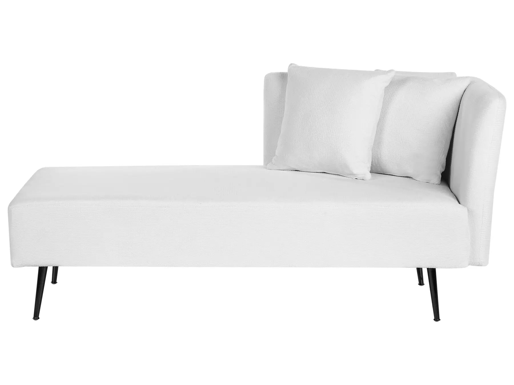 Right-Hand Chaise Lounge RIOM Fabric White