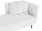 Right-Hand Chaise Lounge RIOM Fabric White