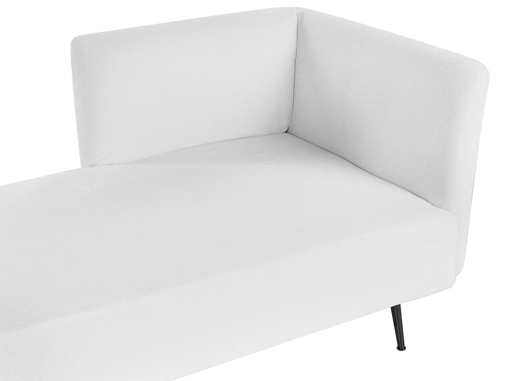 Right-Hand Chaise Lounge RIOM Fabric White