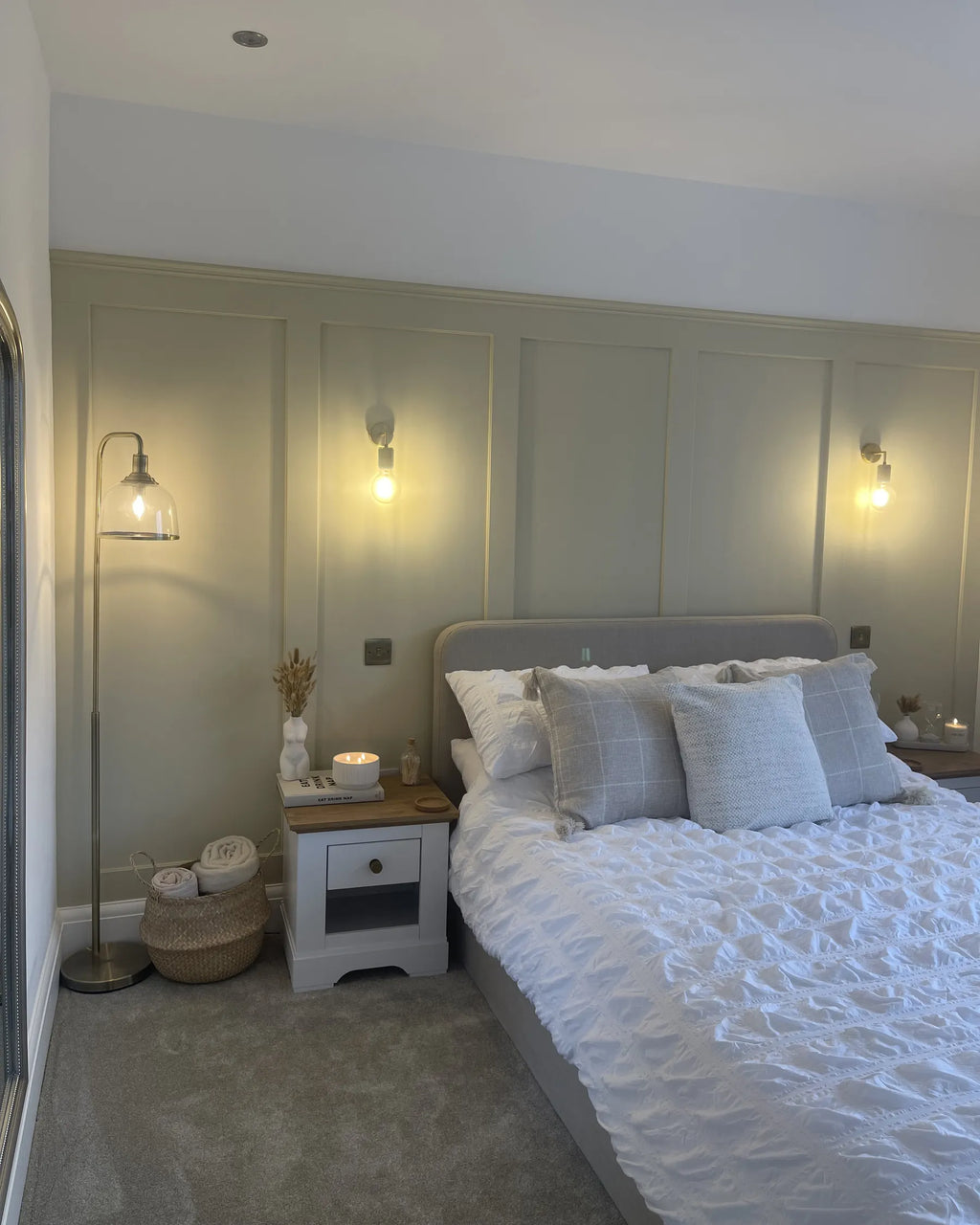 1 Drawer Bedside Table WINGLAY White