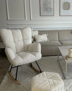 Rocking Chair OULU Boucle White