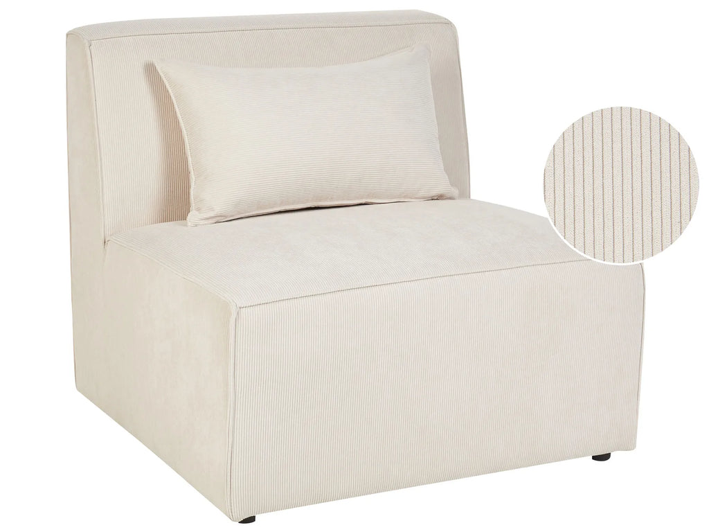 1-Seat Section LEMVIG Corduroy Light Beige
