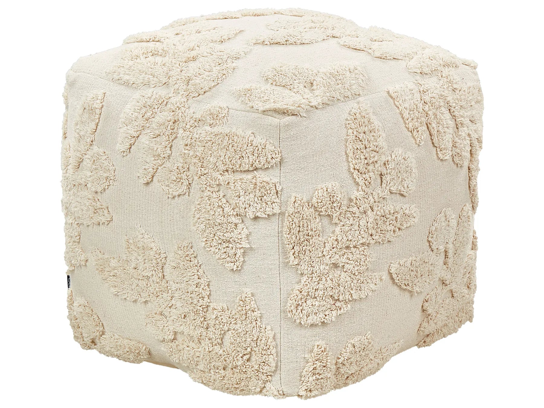 Pouffe Tufted MULTAN Cotton Beige