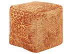 Pouffe SANAWAN Viscose Golden Brown