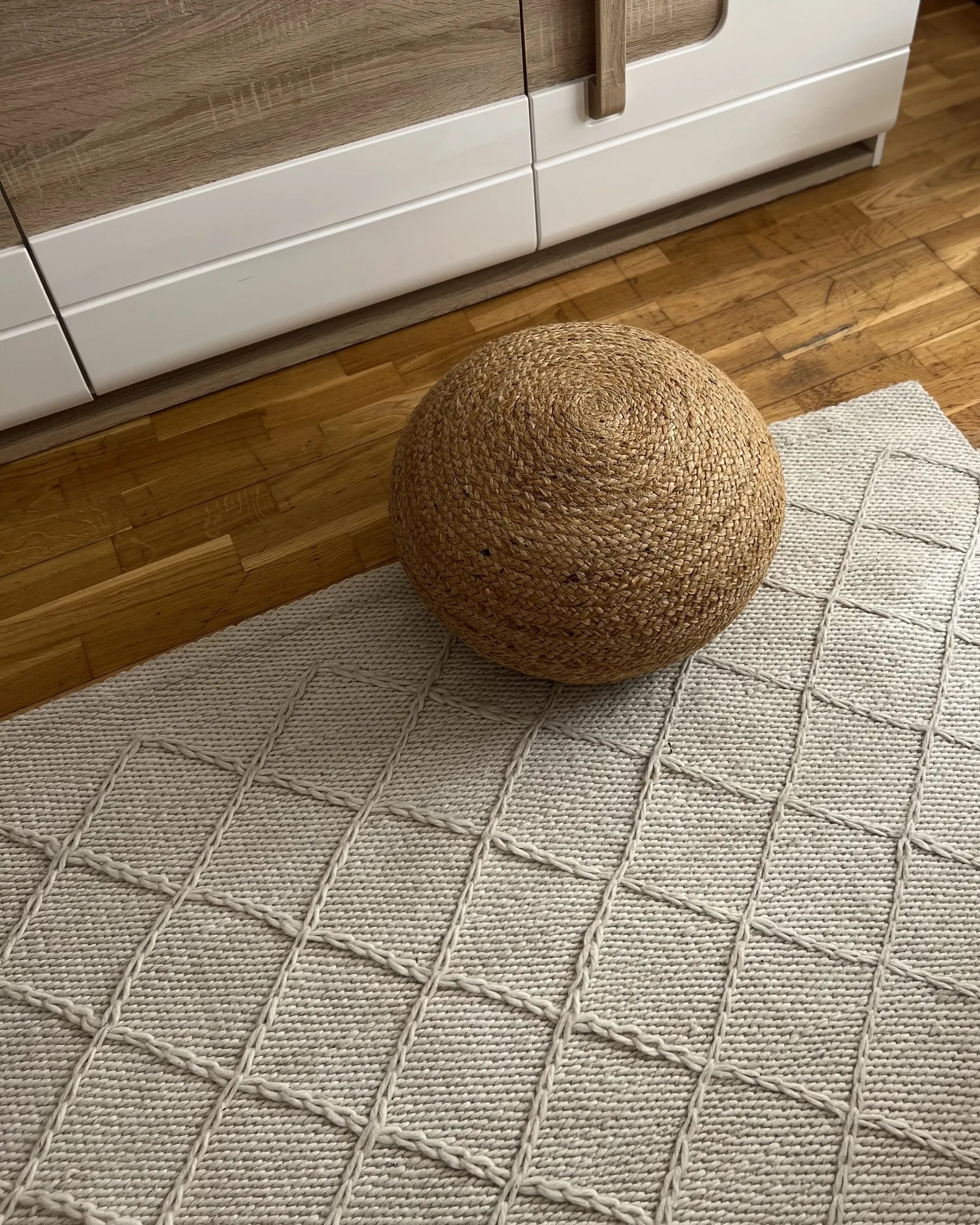 Pouffe TIFELT Jute Beige