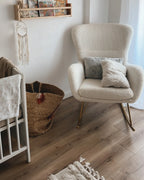 Rocking Chair ANASET Boucle White