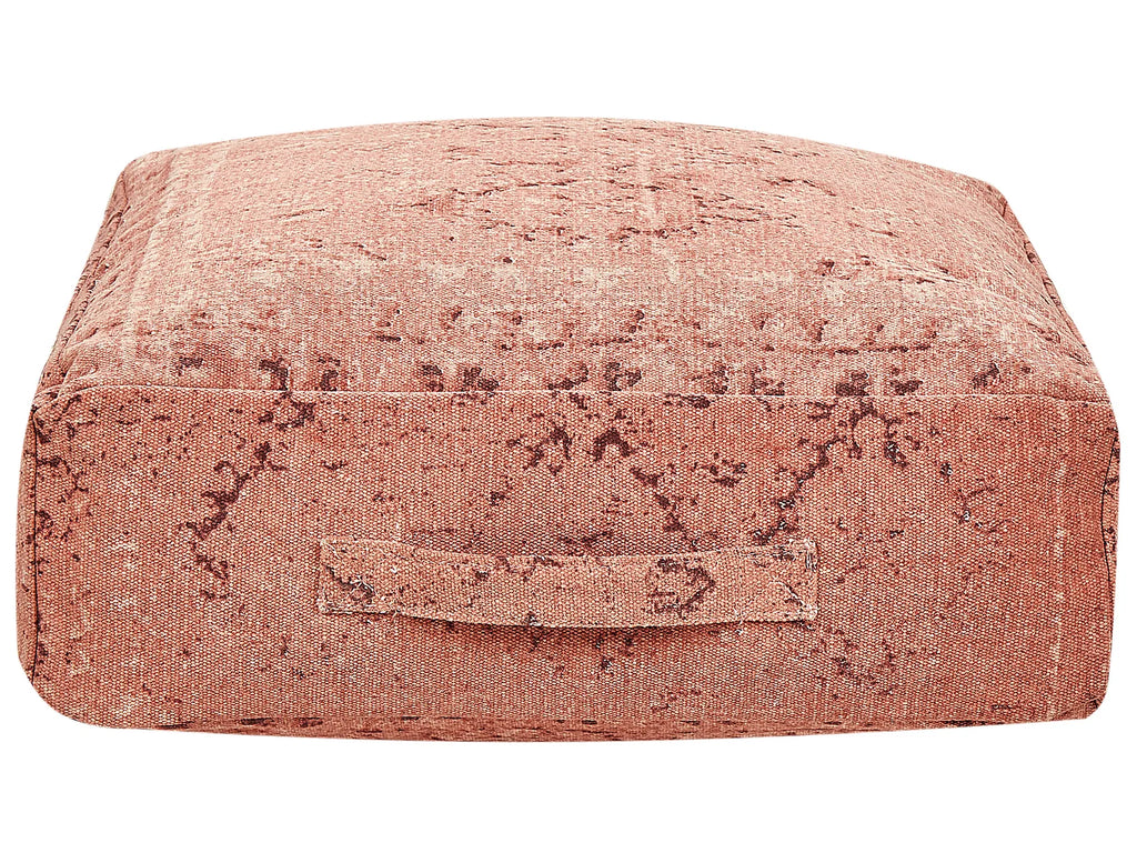 Pouffe SHASA Cotton Light Red