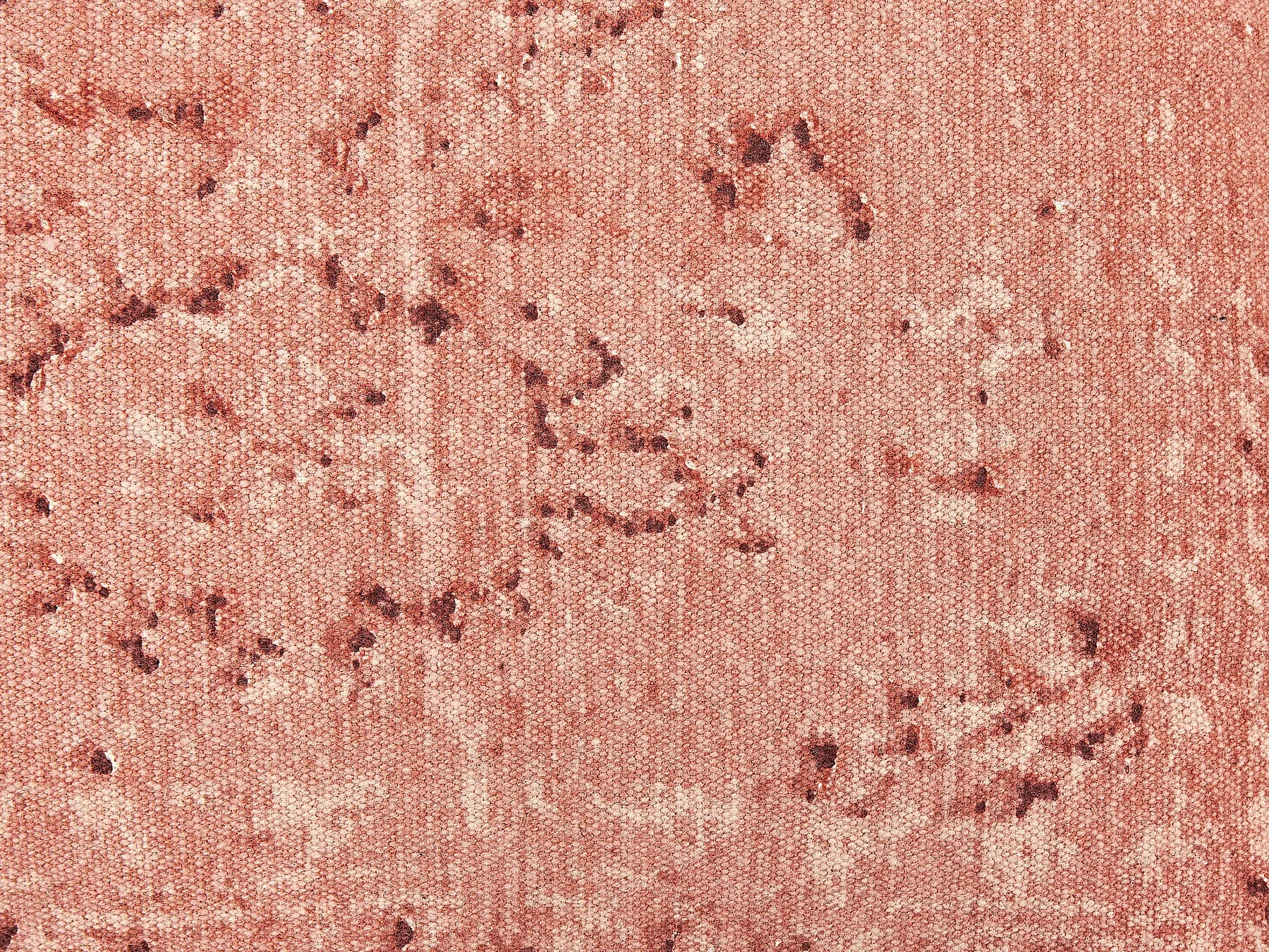 Pouffe SHASA Cotton Light Red