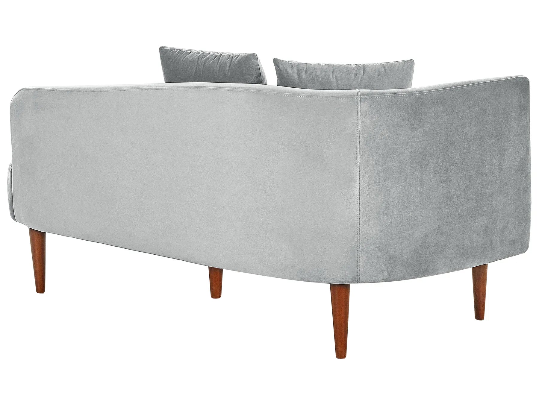 Left-Hand Chaise Lounge CHAUMONT Velvet Light Grey