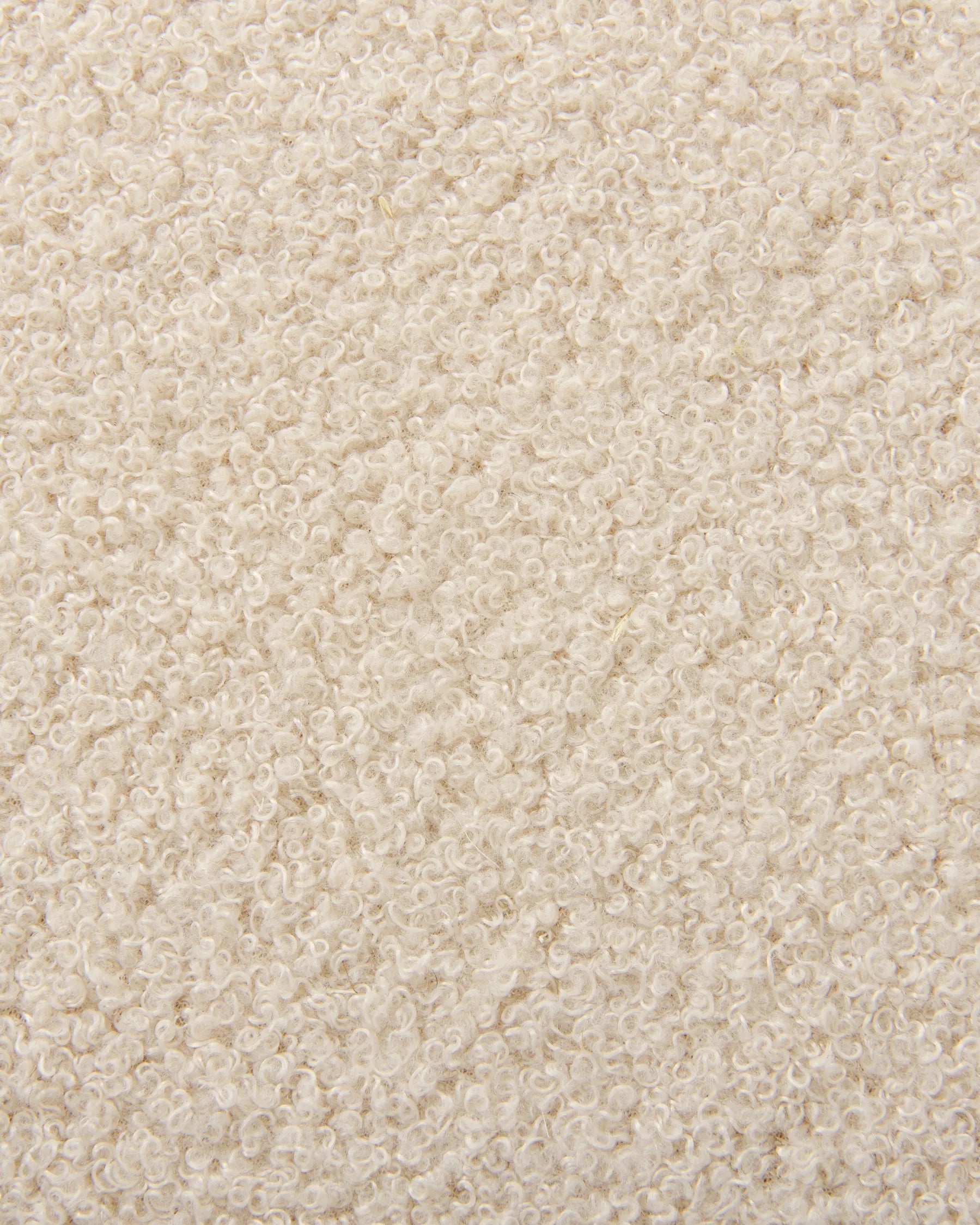 1 Drawer Bedside Table FLAYAT Boucle Beige