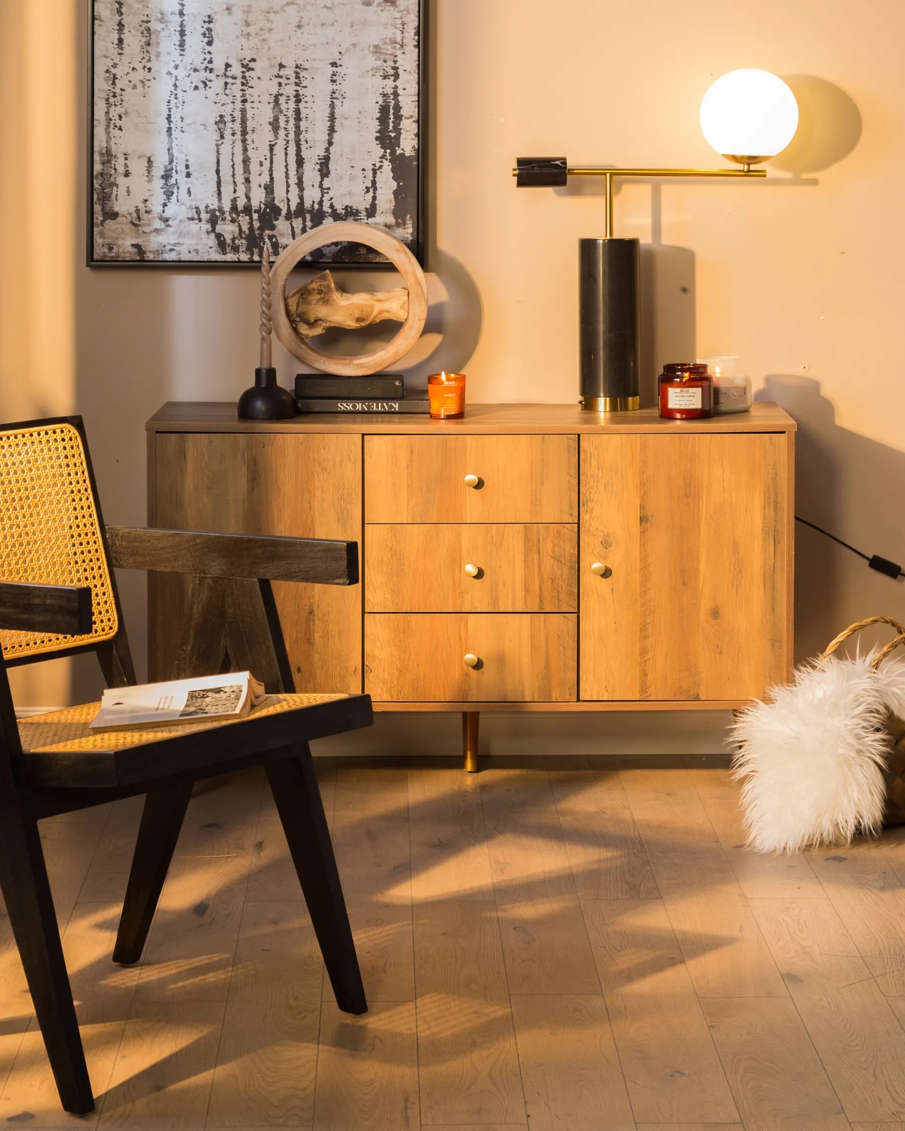 2 Door Sideboard ULIKA Dark Brown