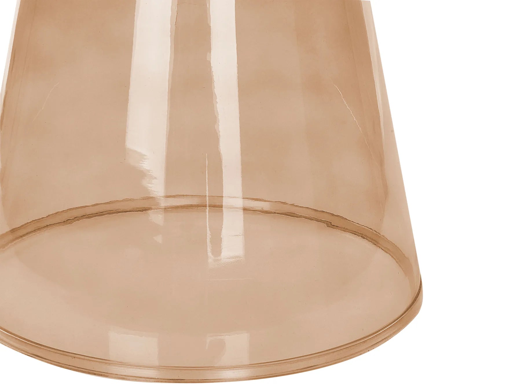 Side Table LAGUNA Glass Golden Brown