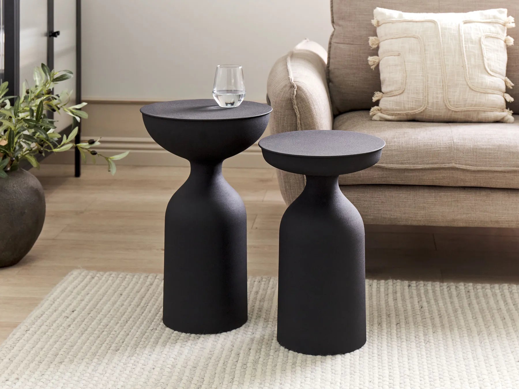 Side Table TENJO Metal Black