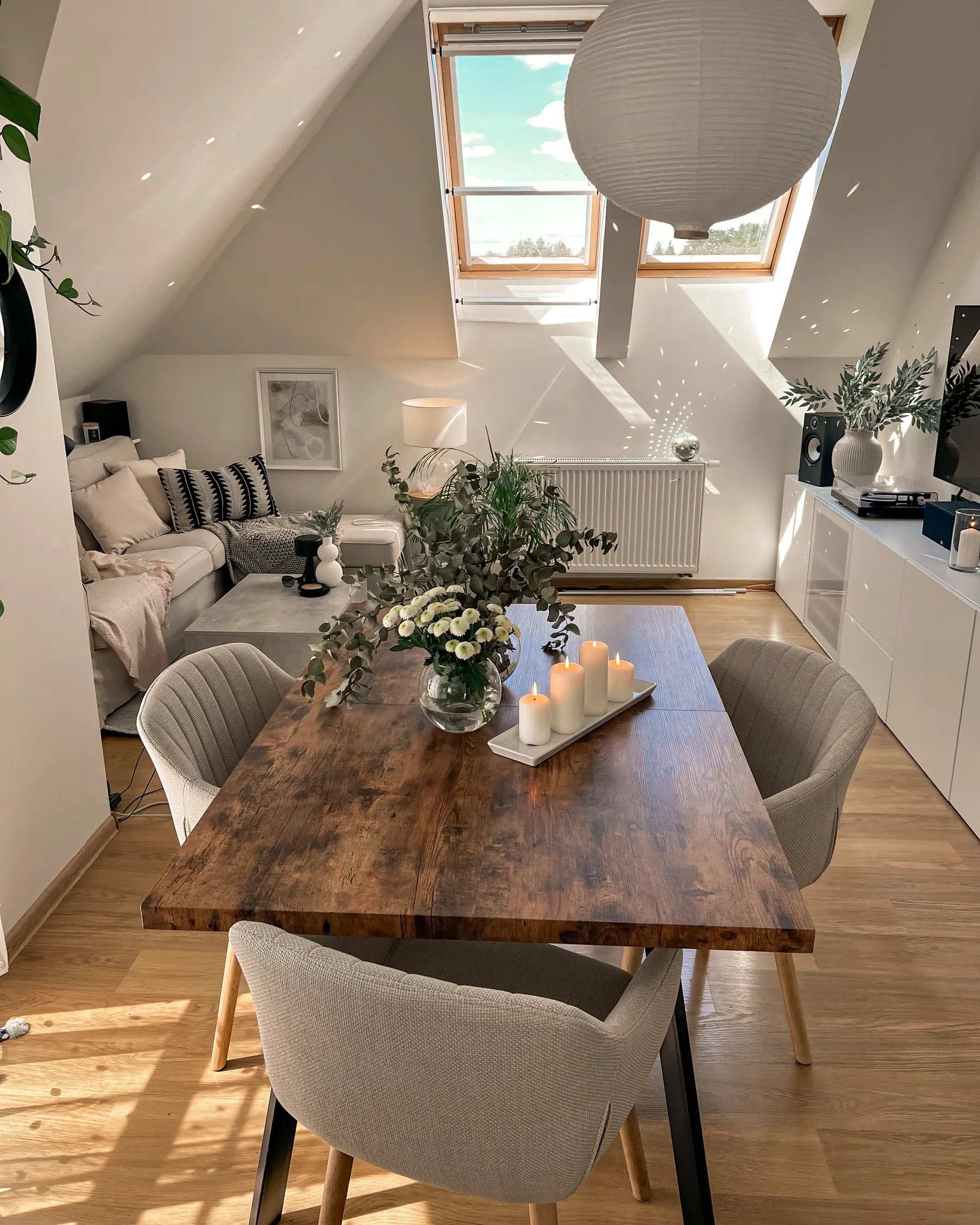 Extending Dining Table HARLOW Dark Brown 140/180 cm 90 cm