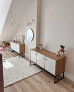 Cabinet NUEVA Light Brown/ White