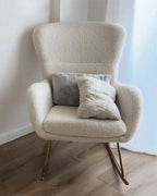 Rocking Chair ANASET Boucle White