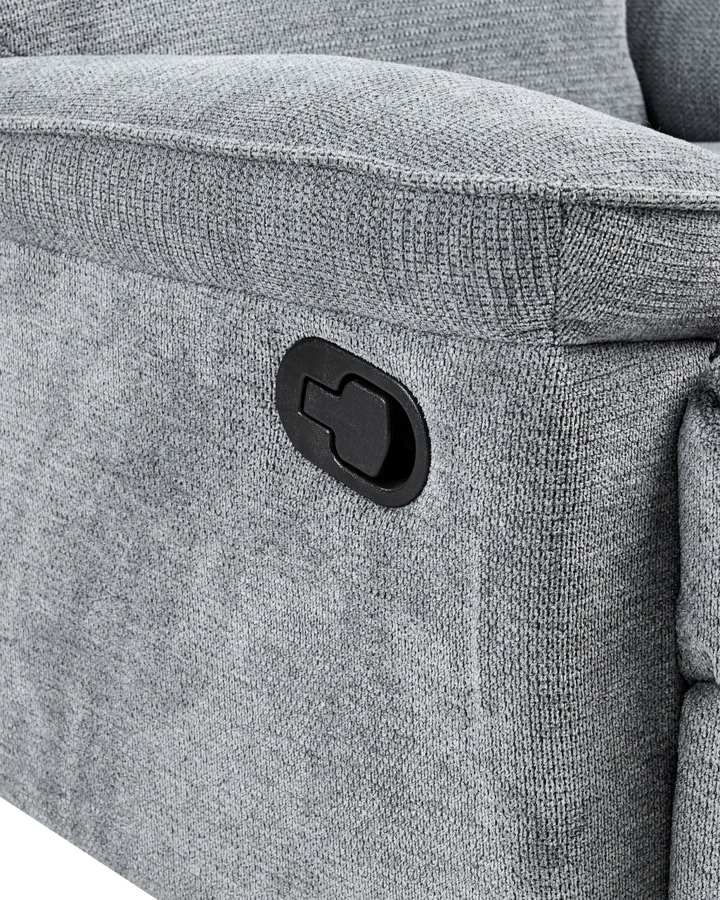 Recliner Chair EVERTON With Footrest Fabric Grey