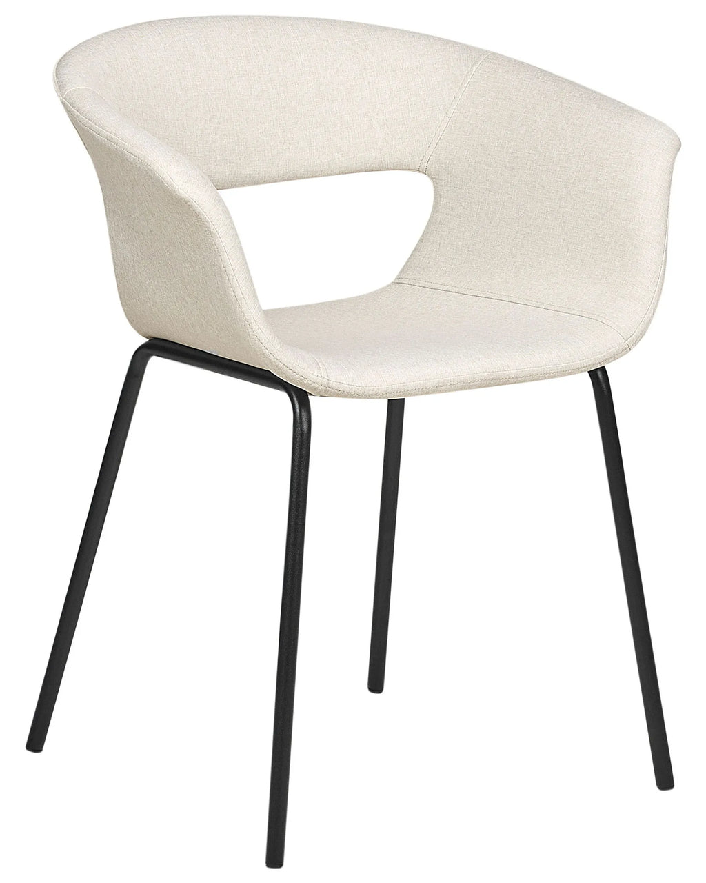 Set of 2 Dining Chairs ELMA Light Beige