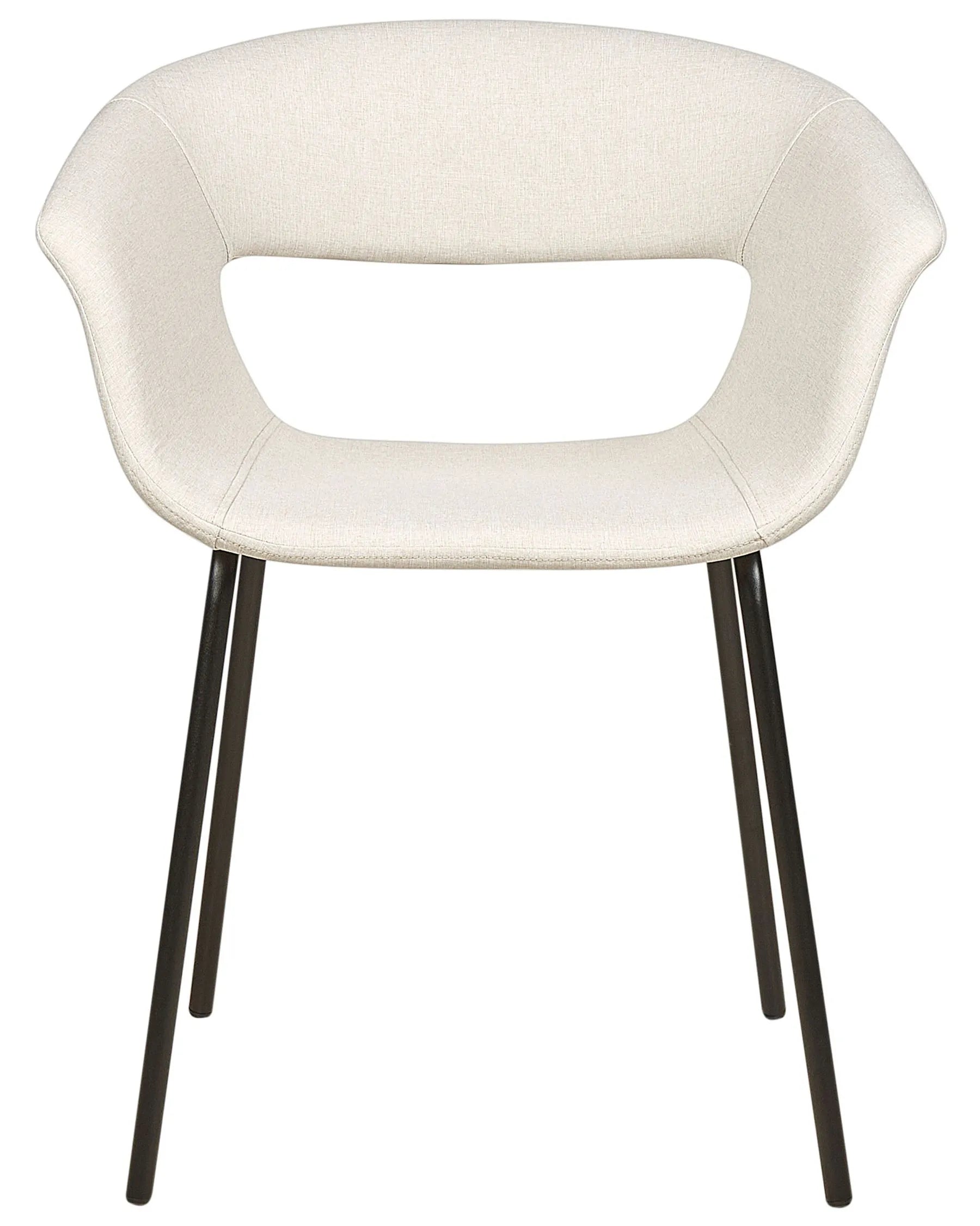 Set of 2 Dining Chairs ELMA Light Beige