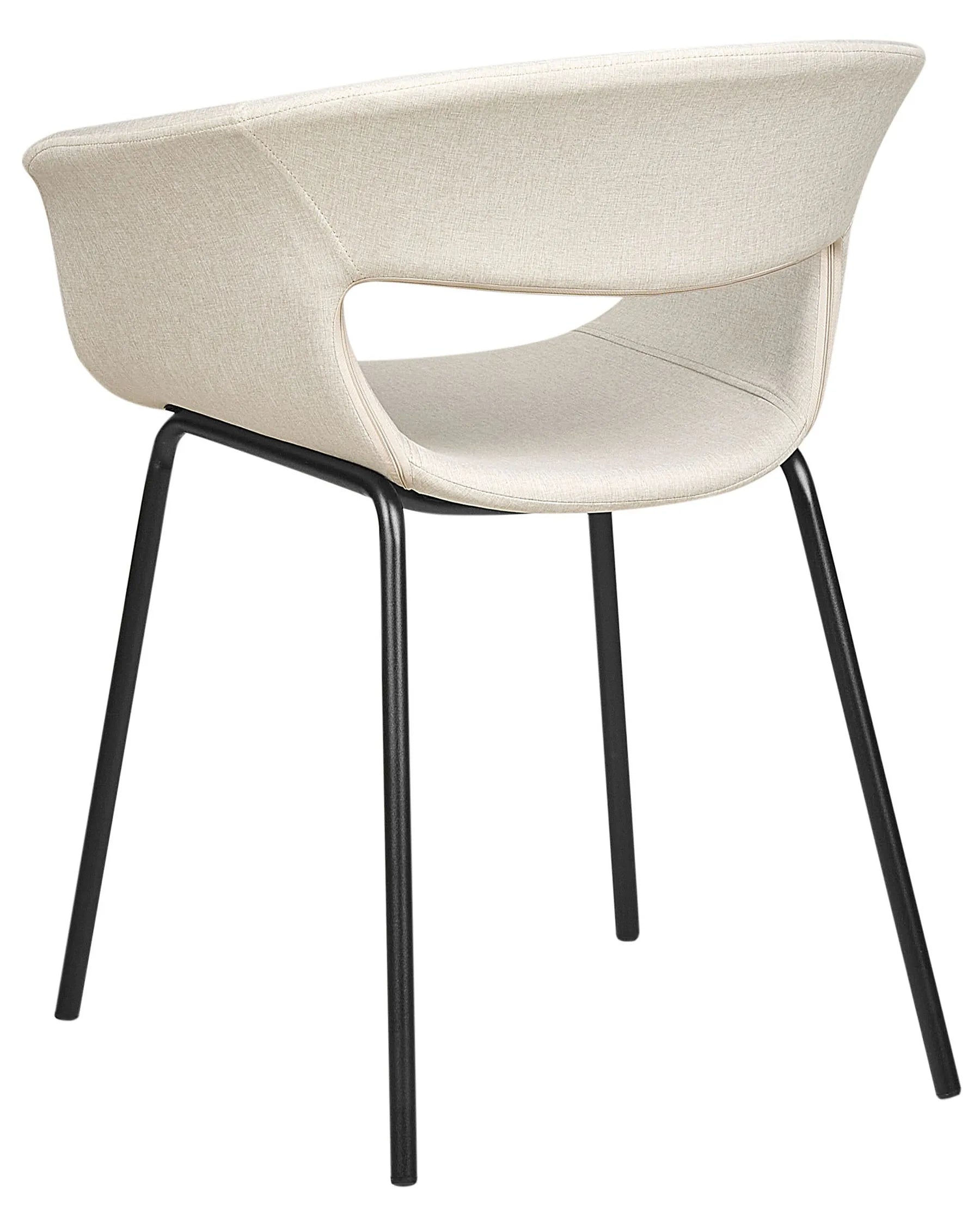 Set of 2 Dining Chairs ELMA Light Beige
