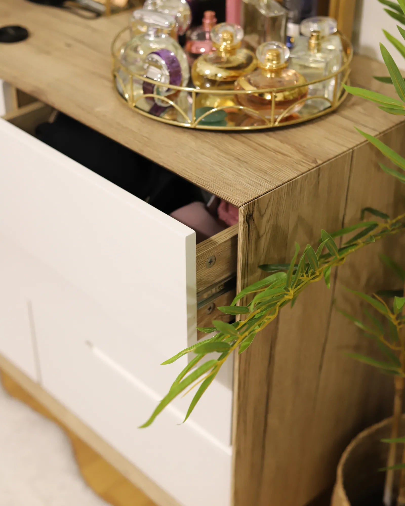 2 Door Sideboard FORESTER Brown/ White