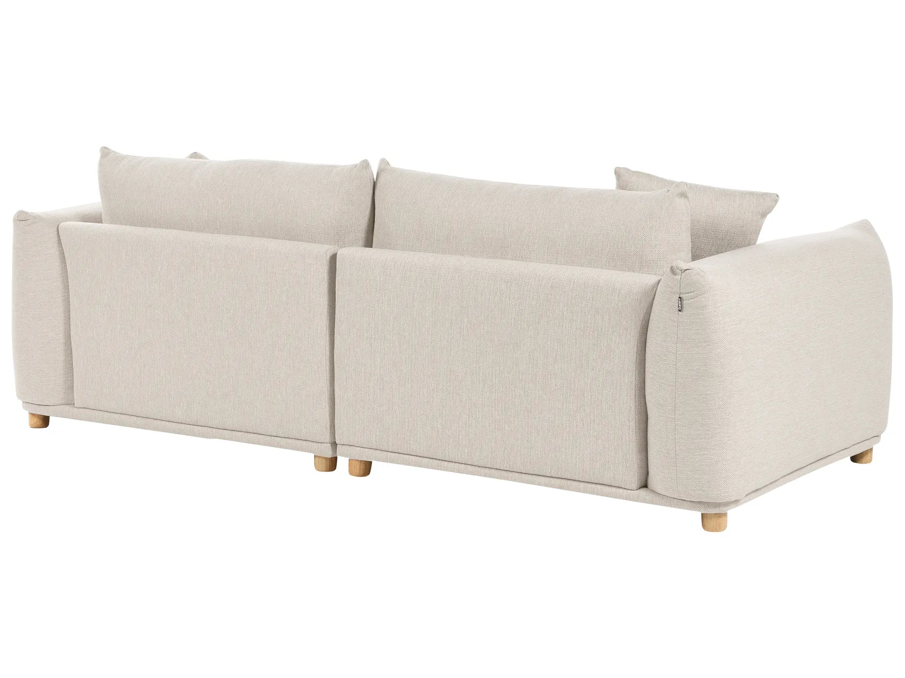 Sofa 3 Seater LUVOS Fabric Light Beige