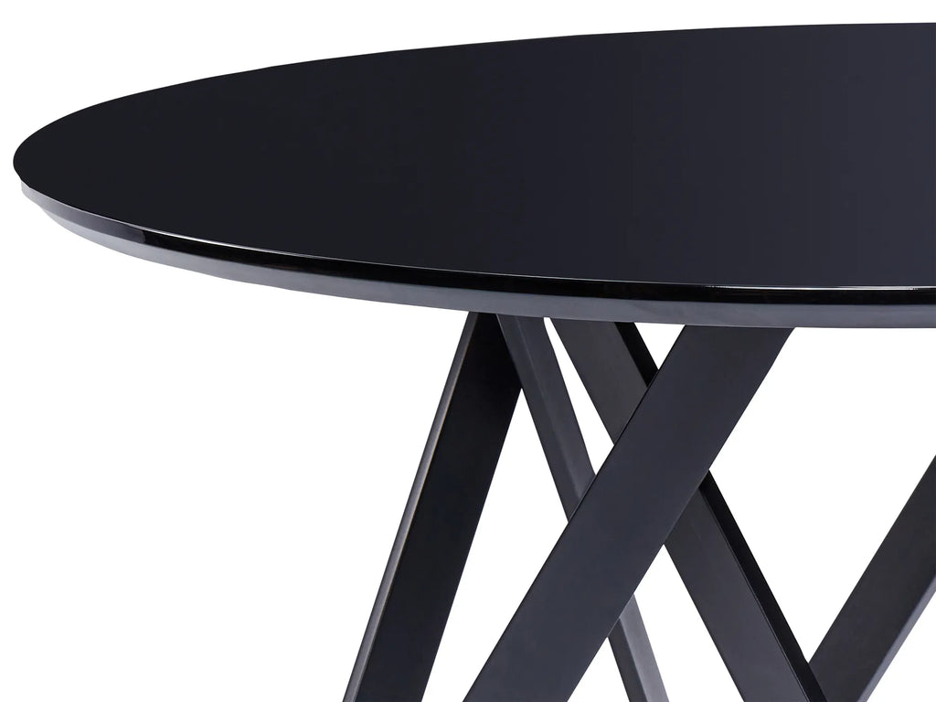 Dining Table OXHILL Black 120 cm 120 cm