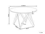 Dining Table OXHILL Black 120 cm 120 cm