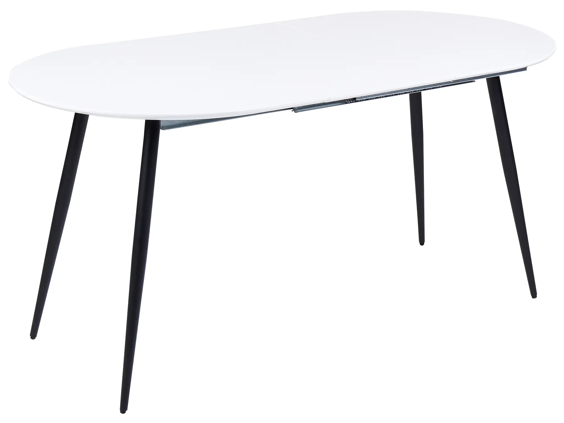 Extending Dining Table STAVERTON White 120/160 cm 80 cm