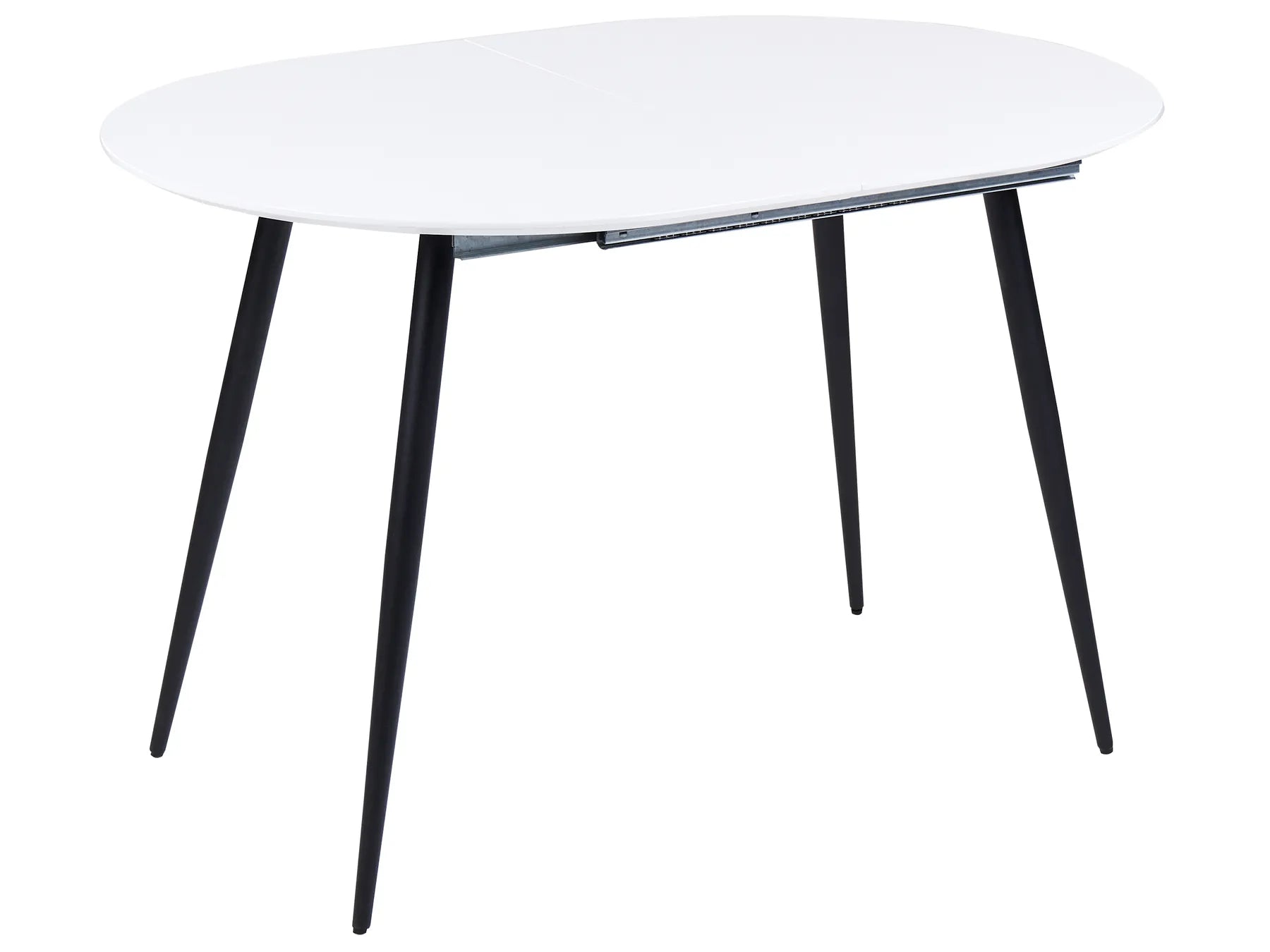 Extending Dining Table STAVERTON White 120/160 cm 80 cm