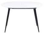 Extending Dining Table STAVERTON White 120/160 cm 80 cm