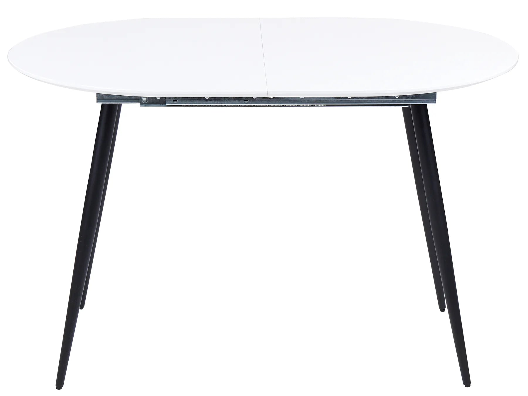 Extending Dining Table STAVERTON White 120/160 cm 80 cm