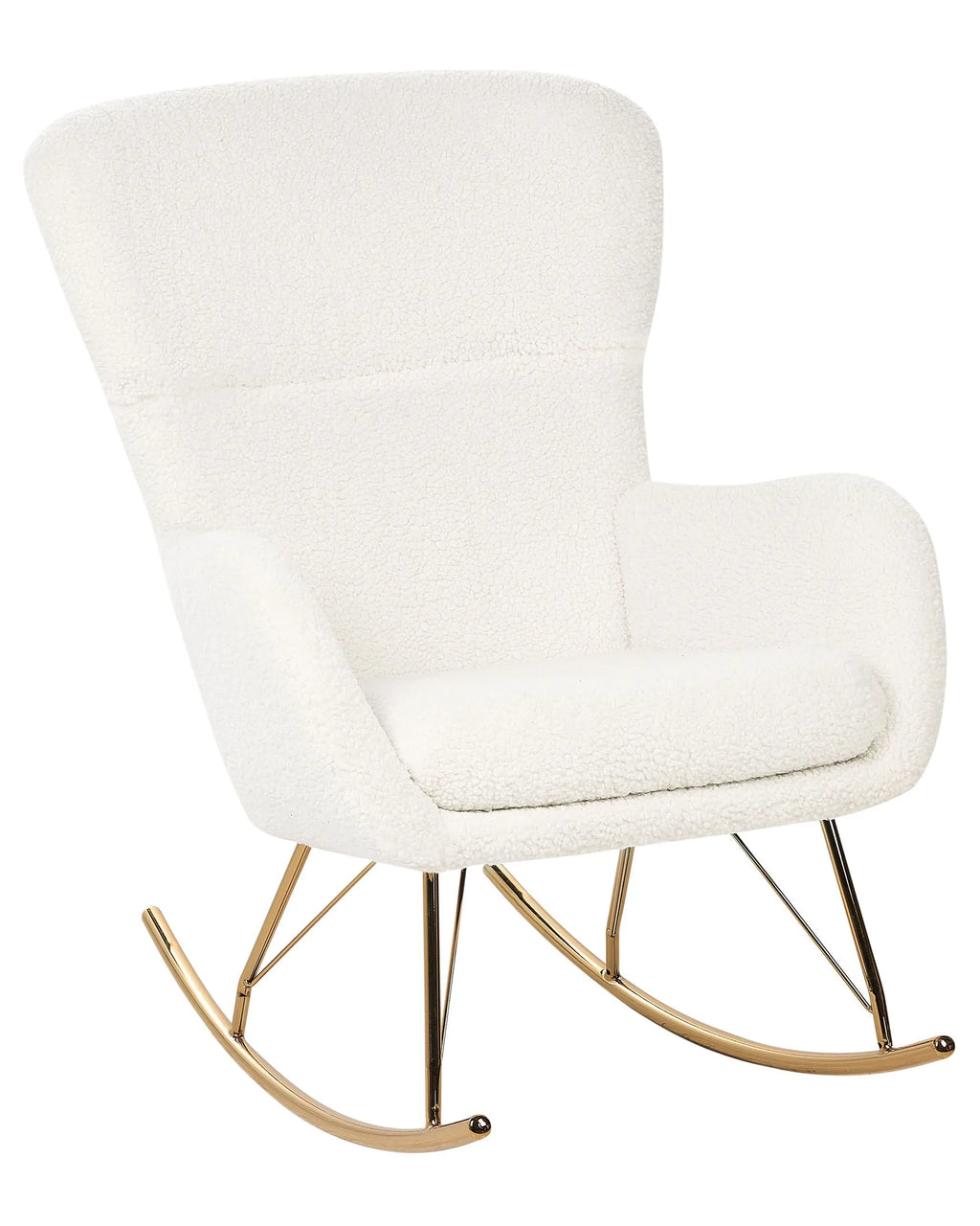 Rocking Chair ANASET Boucle White